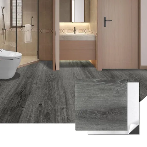 Miniatura 12 de Art3d Azulejos de vinilo para pegar y desprender 30 unidades 30 x 30 cm, Suelos autoadhesivos impermeables con aspecto de tablones de madera