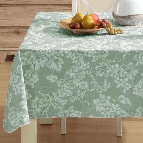 Miniatura 10 de Grapevines - Mantel de vinilo pesado de franela de vinilo de calibre 4 con estampado de uva contemporánea, para interiores y exteriores, cuadrado