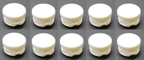 Miniatura 12 de Tapa de extremo de tubo redondo blanco de 1 pulgada, tapón de tubo de tubo de diámetro exterior de 1 pulgada, inserto de tapa de enchufe de plástico