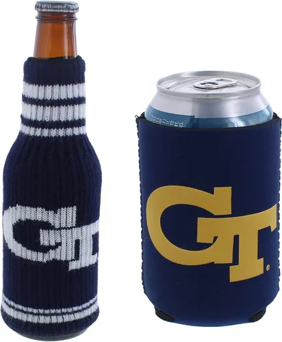Miniatura 91 de College Team Color Logo Can & Bottle Holder Insulator Beverage Cooler Set