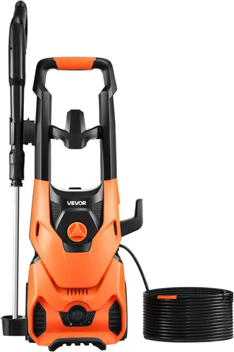 Miniatura 10 de VEVOR Lavadora a presión eléctrica, máximo 4200 PSI 2.8 GPM, limpiador de alta potencia con cañón de espuma y 4 boquillas para calzadas