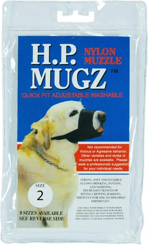 Miniatura 10 de Hamilton Pet & Equine Hamilton H.P. Mugz - Bozal ajustable de nailon suave de ajuste rápido, 4 a 4-1/2 pulgadas, color negro