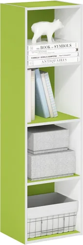 Miniatura 76 de Furinno - Estantería abierta reversible de 5 cubos, color blanco y rosado, 11069WH/PI Blanco/Rosa
