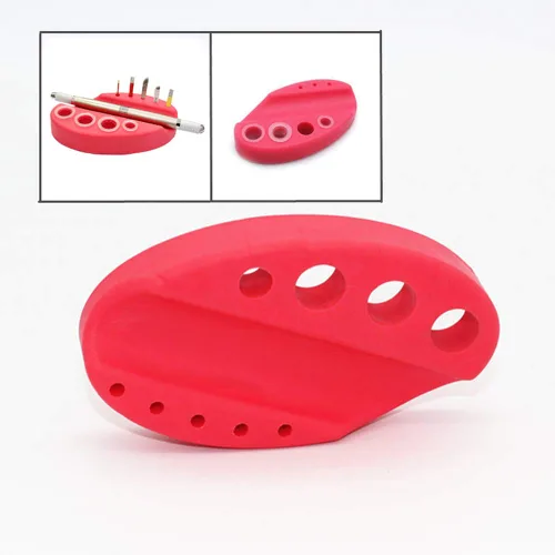 Miniatura 5 de Pinkiou Soporte de maquillaje permanente de silicona para cejas tatuaje pigmento organizador de tinta hisopos de algodón titulares de tazas Rosado