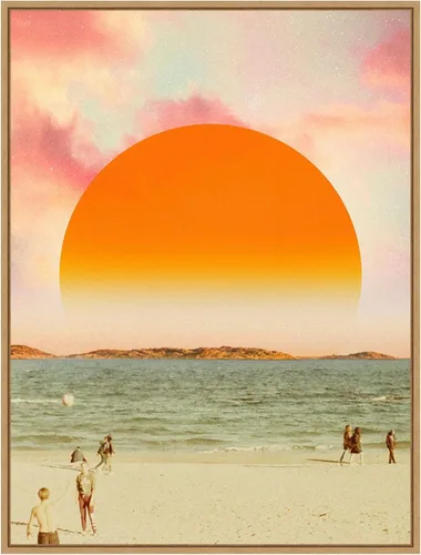 Miniatura 20 de Amanti Art Lienzo enmarcado para pared, 18 x 24 pulgadas, diseño retro de paisaje de sueños II, por Victoria Barnes, lienzo enmarcado para Sylvie