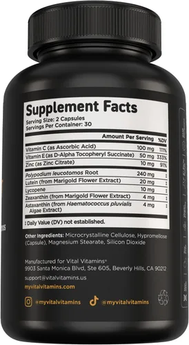 Miniatura 7 de Vital Vitamins Cápsulas de apoyo solar NAD+