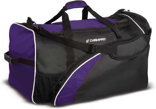 Miniatura 6 de CHAMPRO Varsity Football Equipment Bag With Shoulder Carry Strap, Laundry and Helmet Bags Granate