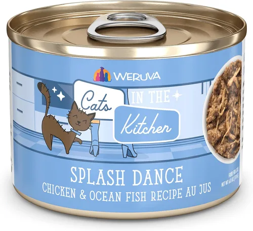 Miniatura 32 de Weruva Cats in The Kitchen, Kitty Gone Wild with Wild Salmon Au Jus - Alimento para gatos, lata de 6 onzas (paquete de 24)