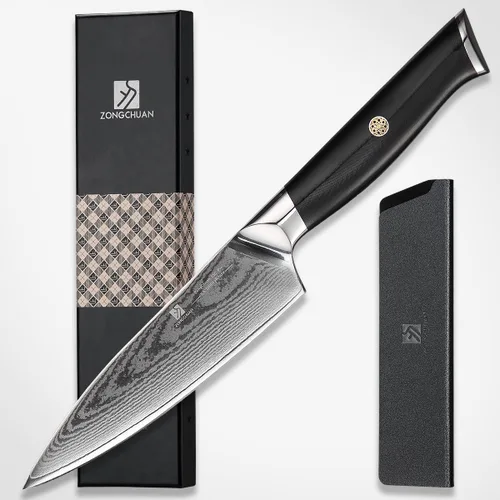 Miniatura 11 de Cuchillo de chef, cuchillo de damasco de 8 pulgadas, cuchillo de cocina de acero inoxidable de alto carbono de 67 capas, cuchillos de corte afilados