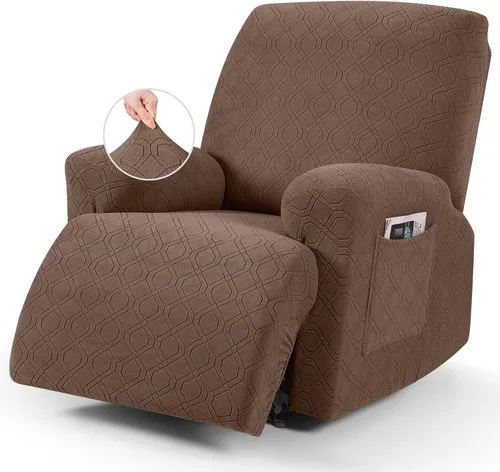 Miniatura 36 de VANSOFY Funda para silla reclinable, 3 piezas elásticas para silla reclinable, funda suave para silla reclinable, protector de muebles para perros