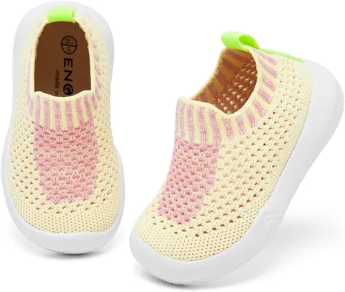 Miniatura 3 de Engtoy Zapatos de bebé para niños y niñas, zapatos para caminar, ligeros, transpirables, de malla, zapatos antideslizantes con suela de goma suave