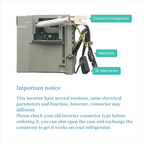 Miniatura 4 de El inversor de refrigerador WR49X10283 actualizado reemplaza WR55X10490, WR55X10685, WR55X10979, W10893917, W10186719, VCC3 1156, pieza OEM con 2