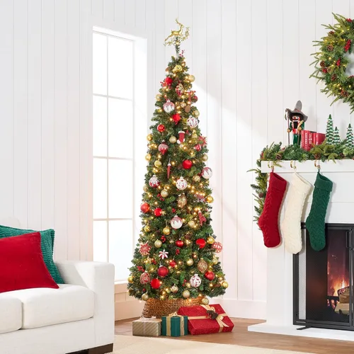 Miniatura 2 de Best Choice Products - Arbol de navidad delgado iluminado