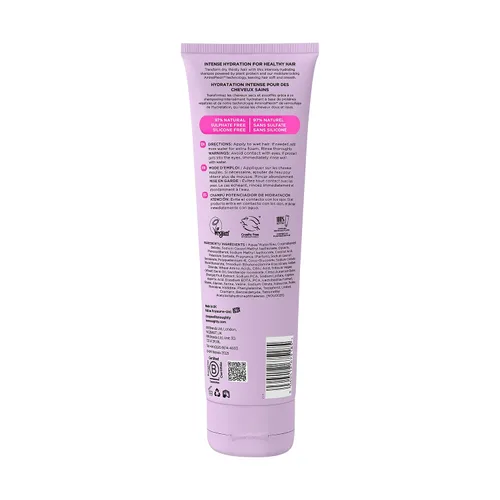 Miniatura 5 de Noughty Champú para aumentar la humedad 97% natural, para limpiar y reponer suavemente la humedad perdida con almendras dulces y semillas