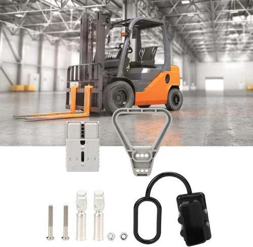 Miniatura 3 de Batería de 175 A CC 600 V Conector de alimentación Conector de enchufe de cable de puente Funda de batería Cubierta de sombrero de polvo Mango