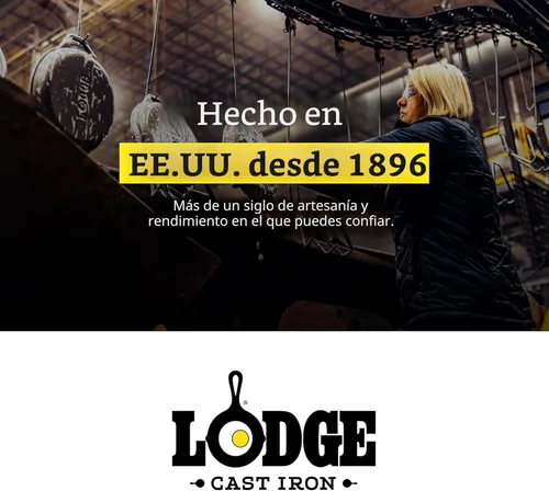 Miniatura 6 de Lodge WOK de hierro fundido pre-sazonado - Mango de doble asistencia - Uso en el horno, en la estufa o en la parrilla - 14 pulgadas