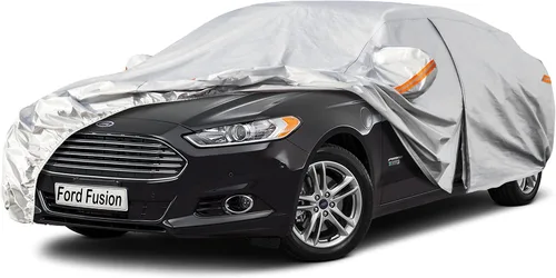 Miniatura 35 de Kayme Funda de automóvil de 6 capas para Audi A4 Sedan (2011-2023), impermeable para todo tipo de clima, cubierta exterior completa, protección