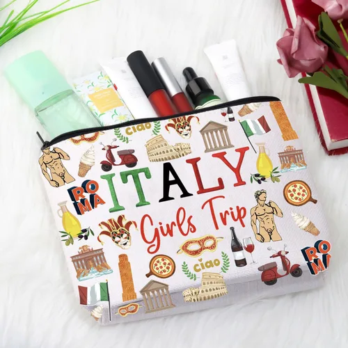 Miniatura 5 de Regalo de viaje a Italia Regalo de recuerdo italiano Regalo de vacaciones Italia Bachelorette Trip Gift Italia Bolsa de viaje para amantes
