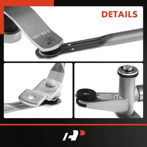 Miniatura 6 de A-Premium Ensamblaje de transmisión del limpiaparabrisas delantero compatible con vehículos Dodge - Ram 1500,2500,3500, 4500, 5500