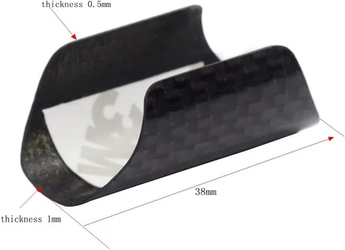 Miniatura 6 de Trigo Protector de carbono para marco trasero Brompton, protector de horquilla trasera Junta de parche protector de carbono Accesorios de bicicleta