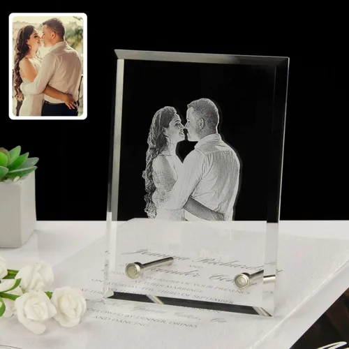 Miniatura 8 de IEK Marco de fotos de cristal personalizado, marco de fotos de cristal personalizado, personaliza tu propio marco de fotos, personalización