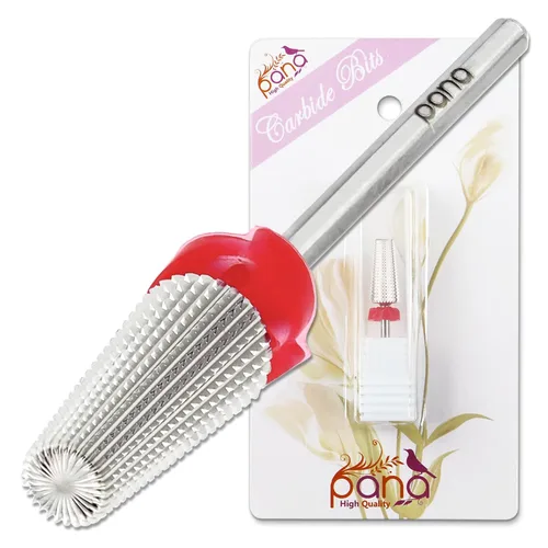 Miniatura 24 de PANA Broca de carburo de uñas 5 en 1 con vástago de 3/32 pulgadas - (grueso triple - grano extra fino, púrpura) - rotación bidireccional para uso