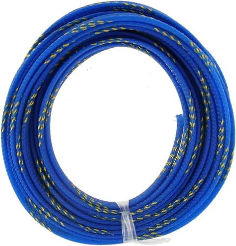 Miniatura 44 de Aicosineg Funda de cable trenzado flexible de PET de 16 pies de ancho de 0.5 pulgadas de ancho, funda de malla de alambre flexible para TV, audio