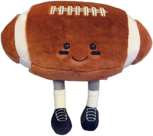 YUDONG Almohada de fútbol de peluche suave de 12 pulgadas - Adorable juguete de fútbol de peluche, divertido animal de peluche esférico, linda