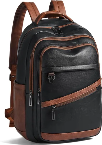 Miniatura 10 de LATMAP Mochila de 43L para mujeres y hombres - Mochila de cuero vegano, bolsa de viaje, maleta de mano, mochila universitaria, para trabajo
