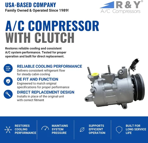 Miniatura 2 de RYC - Compresor de aire acondicionado automotriz y embrague de A/C AFG336-01