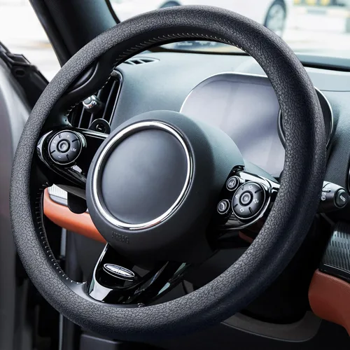 Miniatura 2 de Spurtar Funda para volante de automóvil para mujeres y hombres, accesorios de automóvil, protector de volante delgado antideslizante de silicona