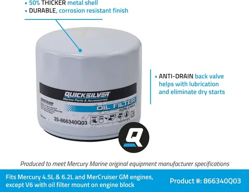Miniatura 2 de Quicksilver 866340Q03 Filtro de aceite