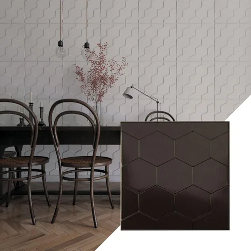 Miniatura 20 de Ekena Millwork WP20X20HBWH 19 5/8 pulgadas de ancho x 19 5/8 pulgadas de alto Panal EnduraWall Decorativo 3D Panel de Pared Cubre 2.67 pies cuadrados