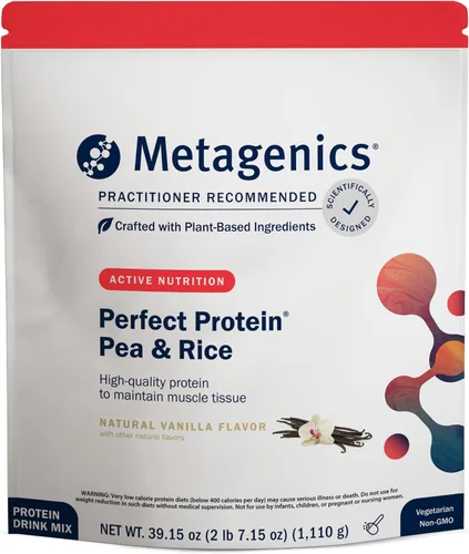 Miniatura 8 de Metagenics Perfect Protein Pea & Rice - Proteína en polvo a base de plantas con 0.71 oz de proteína y 0.12 oz de BCAA - Apoya el crecimiento