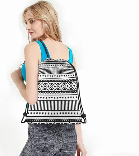 Miniatura 4 de Lindas bolsas con cordón de alpaca y llama, mochila para gimnasio, Multi-a83, Mochilas de viaje