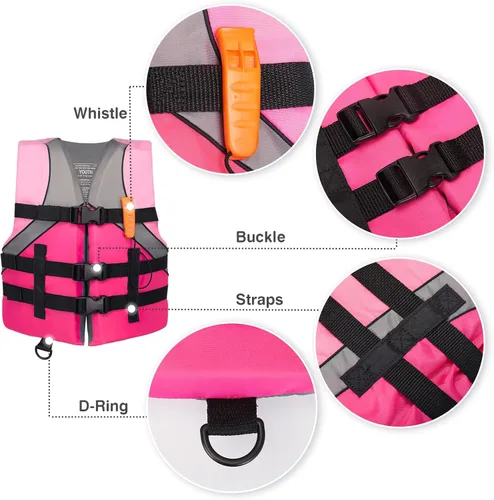 Miniatura 2 de Leader Accessories Chaleco salvavidas aprobado por USCG para jóvenes, chaleco para navegación