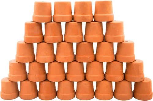 Miniatura 18 de Mini macetas de terracota – Macetas pequeñas de arcilla para suculentas, cactus, manualidades de bricolaje, jardín de hadas, proyectos escolares