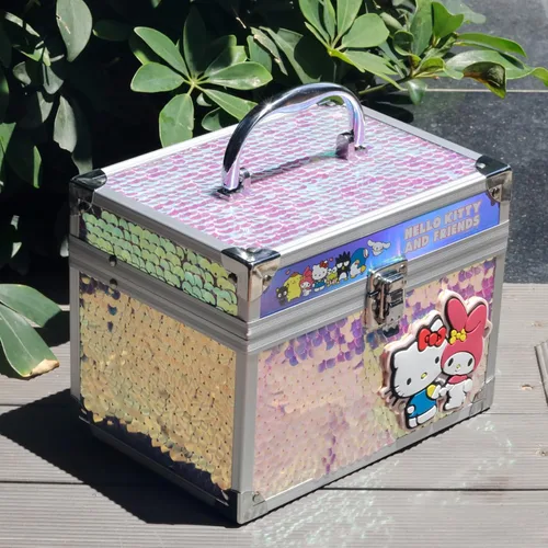 Miniatura 8 de Set de belleza de estuche de tren Barbie, kit de maquillaje para niñas, juego de maquillaje lavable real, maquillaje de juego, regalo de fiesta