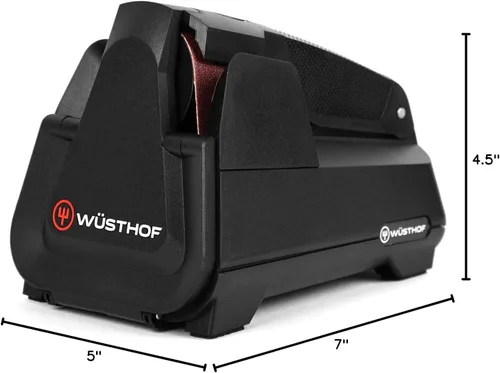 Miniatura 8 de Wusthof - Afilador de cuchillos eléctrico, afilador de borde fácil para cuchillos de cocina, color negro