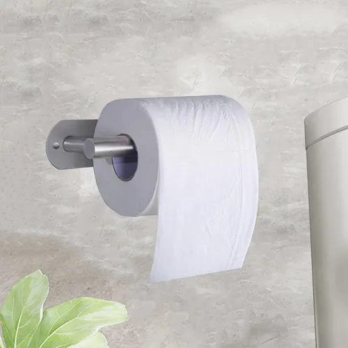 Miniatura 4 de Soporte de papel higiénico, autoadhesivo o perforado, opcional SUS 304, de acero inoxidable, montado en la pared, soporte de papel higiénico