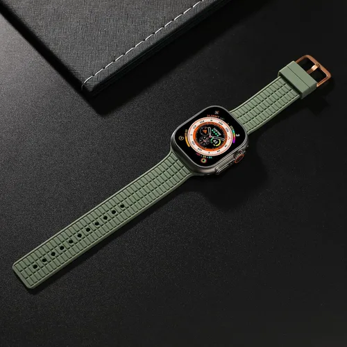Miniatura 3 de Bandiction Paquete de 2 correas de nailon resistentes compatibles con Apple Watch Ultra Band de 1.929 in 1.772 in 1.732 in 1.654 in, correas anchas