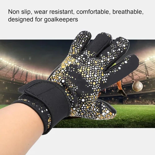 Miniatura 2 de Alomejor Guantes de portero, palma de látex antideslizante con reverso de neopreno transpirable para fútbol y fútbol