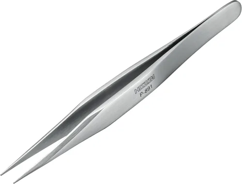 Miniatura 8 de Hozan P-887 Pinzas de punta curva, tipo curvo, material: acero inoxidable, longitud total: 5.1 pulgadas (5.118 in), peso: 0.9 oz (26 g), ancho