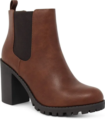 Miniatura 2 de MARCOREPUBLIC Botines de tacón apilados con punta redonda para mujer de Geneva