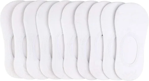 BOOPH 10 pares de calcetines que no se muestran para niñas y niños calcetines antideslizantes de corte bajo para niños de 3 a 12 años