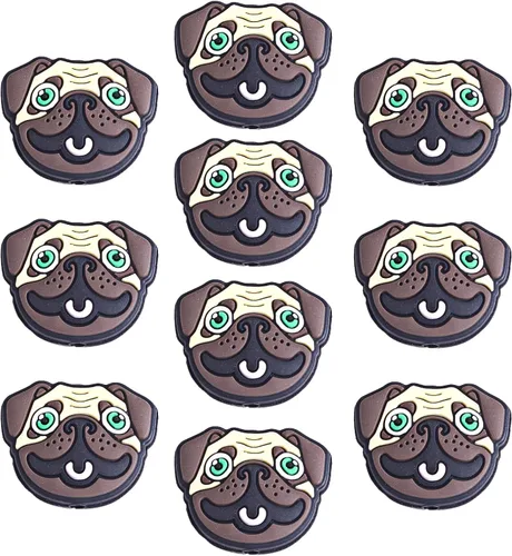 Miniatura 22 de 12 piezas de cuentas de silicona de animales, cuentas focales lindas, cuentas de silicona a granel para bricolaje para hacer varios artículos