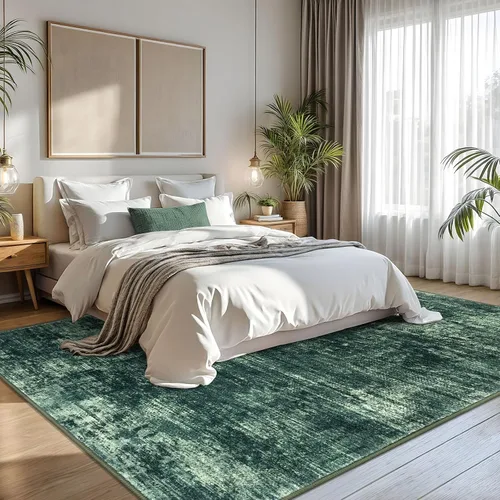 Miniatura 1247 de IOHOUZE Alfombra abstracta lavable de 3 x 12 pies para pasillos, antideslizante para cocina, camino de entrada de lana sintética para interiores