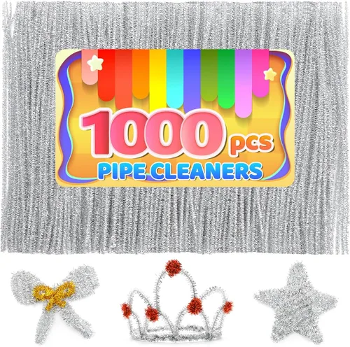 Miniatura 22 de Iooleem 200 piezas de limpiadores de tubería marrones, tallos de chenilla, limpiadores de tubería para manualidades, manualidades con limpiadores