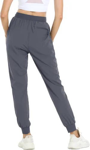 Miniatura 2 de MAGCOMSEN Pantalones de senderismo para mujer, de secado rápido, ligeros, con cintura elástica, con bolsillos con cremallera