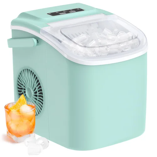 Miniatura 11 de Silonn Nugget Máquinas de Hielo para Encimera, Temporizador Máquina de Hielo de Guijarros con Hielo Suave Masticable, Máquina de Hielo de 44 libras